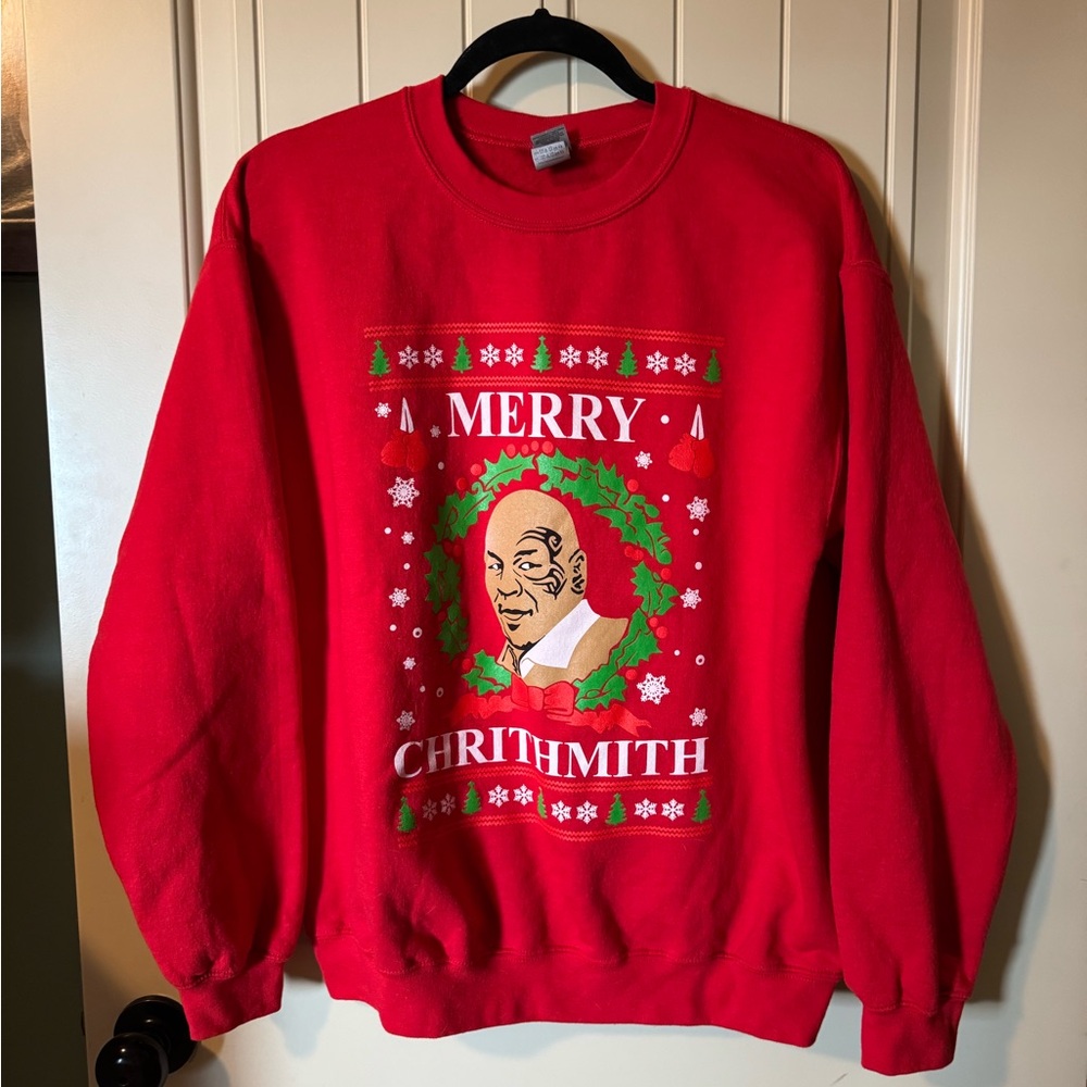 Mike Tyson “Merry Chrithmith” sweatshirt